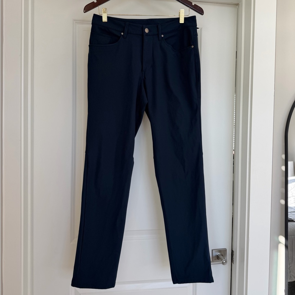 Lululemon ABC Classic Fit 5 Pocket Pant Warpstreme True Navy Men’s 32” Inseam - Picture 8 of 10